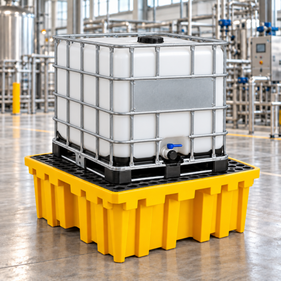 Huchem Lekbak voor IBC 1100 L huren per dag of per week - gereinigd geleverd