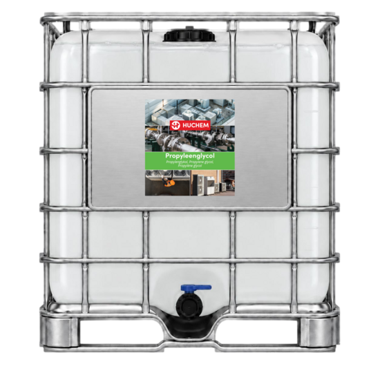 Huchem Propyleen Glycol 100% – MPG | 1000 L IBC (voor koel- en verwarmingsinstallaties)