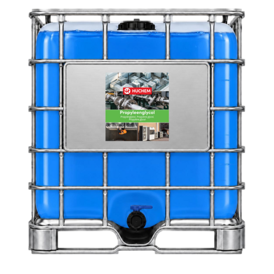Huchem Propyleen Glycol 100% – MPG | 1000 L IBC (voor koel- en verwarmingsinstallaties)