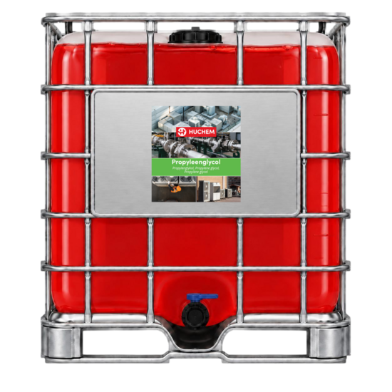 Huchem Propyleen Glycol 100% – MPG | 1000 L IBC (voor koel- en verwarmingsinstallaties)