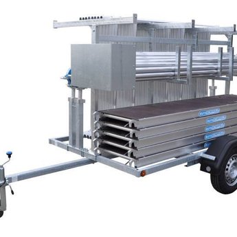 Euroscaffold Steigertransporter met 10,2 rolsteiger