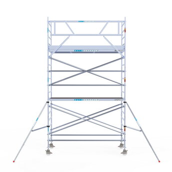 Euroscaffold Rolsteiger Original 135x305 6,2m werkhoogte tegen de gevel