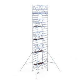 Euroscaffold Rolsteiger Professional 135x190 11,2m werkhoogte carbon vloer vrijstaand