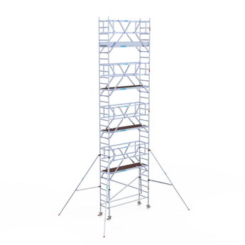 Euroscaffold Rolsteiger Professional 75x250 10,2m werkhoogte vrijstaand