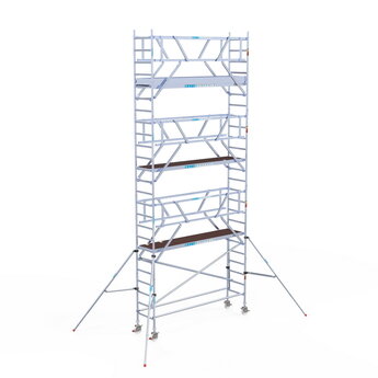 Euroscaffold Rolsteiger Professional 75x305 8,2m werkhoogte vrijstaand