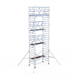 Euroscaffold Rolsteiger Professional 135x250 9,2m werkhoogte carbon vloer vrijstaand