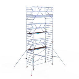 Euroscaffold Rolsteiger Professional 135x305 8,2m werkhoogte carbon vloer vrijstaand