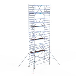 Euroscaffold Rolsteiger Professional 135x305 10,2m werkhoogte carbon vloer vrijstaand