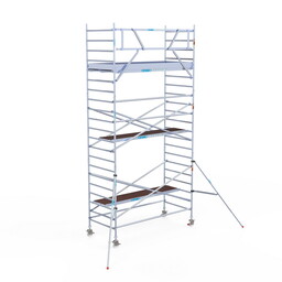 Euroscaffold Rolsteiger Original 135x305 7,2m werkhoogte tegen de gevel