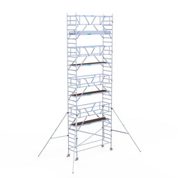 Euroscaffold Rolsteiger Professional 90x305 10,2m werkhoogte vrijstaand