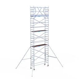 Euroscaffold Rolsteiger Original 75x250 9,2m werkhoogte vrijstaand