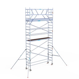 Euroscaffold Rolsteiger Original 75x305 7,2m werkhoogte vrijstaand