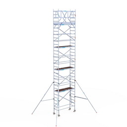 Euroscaffold Rolsteiger Original 75x190 10,2m werkhoogte carbon vloer vrijstaand