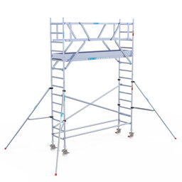 Euroscaffold Rolsteiger Original 75x305 5,2m werkhoogte carbon vloer vrijstaand