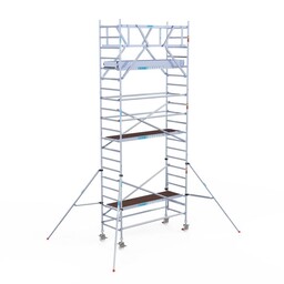Euroscaffold Rolsteiger Original 90x250 7,2m werkhoogte vrijstaand