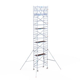 Euroscaffold Rolsteiger Original 90x190 10,2m werkhoogte carbon vloer vrijstaand