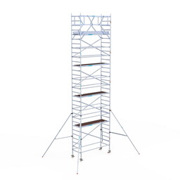 Euroscaffold Rolsteiger Original 90x250 10,2m werkhoogte carbon vloer vrijstaand