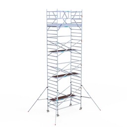 Euroscaffold Rolsteiger Original 135x250 9,2m werkhoogte vrijstaand