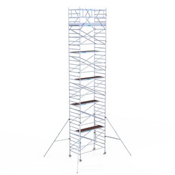 Euroscaffold Rolsteiger Original 135x250 12,2m werkhoogte vrijstaand