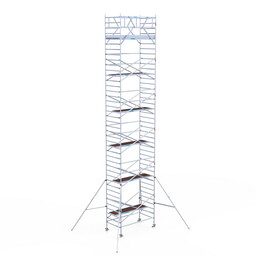 Euroscaffold Rolsteiger Original 135x250 13,2m werkhoogte vrijstaand