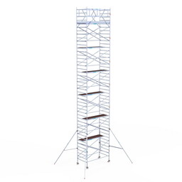 Euroscaffold Rolsteiger Original 135x250 14,2m werkhoogte vrijstaand