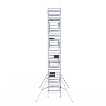 Euroscaffold Rolsteiger Original 135x250 10,2m werkhoogte carbon vloer vrijstaand