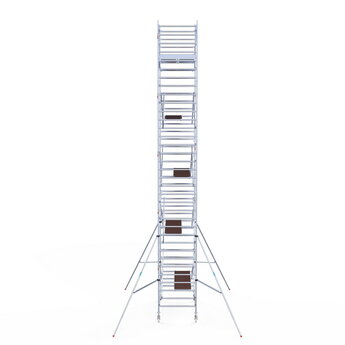 Euroscaffold Rolsteiger Original 135x250 11,2m werkhoogte carbon vloer vrijstaand