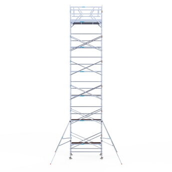 Euroscaffold Rolsteiger Original 135x250 13,2m werkhoogte carbon vloer vrijstaand