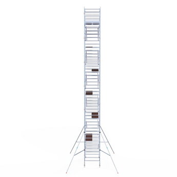 Euroscaffold Rolsteiger Original 135x250 14,2m werkhoogte carbon vloer vrijstaand