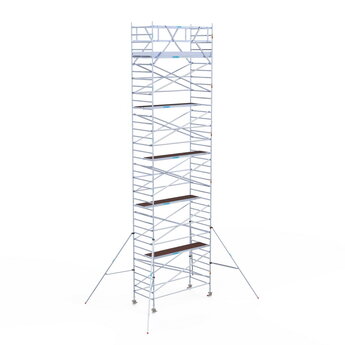 Euroscaffold Rolsteiger Original 135x305 12,2m werkhoogte carbon vloer vrijstaand