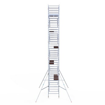 Euroscaffold Rolsteiger Original 135x305 12,2m werkhoogte carbon vloer vrijstaand