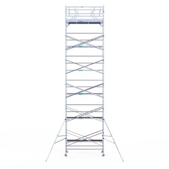 Euroscaffold Rolsteiger Original 135x305 13,2m werkhoogte carbon vloer vrijstaand