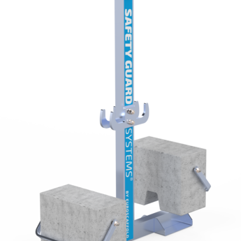 Safety Guard systems SGS Slim dakrandbeveiliging 12 mtr complete set plat dak