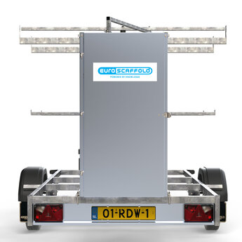 Euroscaffold Steigeraanhangwagen Pro 250 met dissel box voor 250 rolsteiger