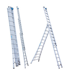Eurostairs Reformladder 3x12 + gevelrollen Eurostairs