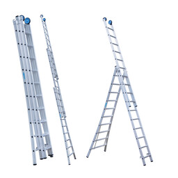 Eurostairs Reformladder 3x10 + gevelrollen Eurostairs