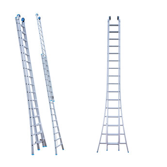 Eurostairs Reformladder 2x16 + gevelrollen