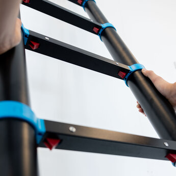 Eurostairs Telescoopladder Black 'n Blue Professioneel 4.2 meter met softclose