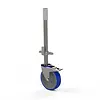 Euroscaffold Dubbelgeremd rubber spindelwiel (Blauw)