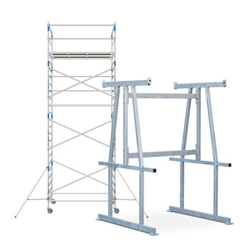 Alumexx Basic Steigerbok + Alumexx Rolsteiger Budget 135x250 8,2m werkhoogte