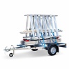 Alumexx Basic Steigeraanhanger 250 Open + Alumexx Rolsteiger Budget 135x250 8,2m werkhoogte