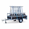 Alumexx VDM Bakwagen met Basic Steigerbok + Alumexx Rolsteiger Budget 135x250 6,2 werkhoogte