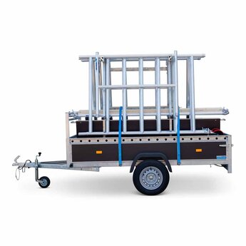 Alumexx VDM Bakwagen met Basic Steigerbok + Alumexx Rolsteiger Budget 135x250 8,2 werkhoogte