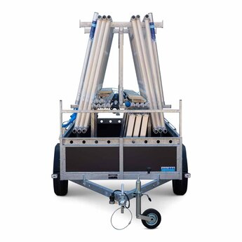 Alumexx VDM Bakwagen met Basic Steigerbok + Alumexx Rolsteiger Budget 135x250 8,2 werkhoogte