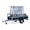 Alumexx VDM Bakwagen met Basic Steigerbok + Alumexx Rolsteiger Budget 135x250 8,2 werkhoogte