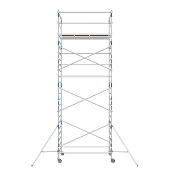 Alumexx VDM Bakwagen met Basic Steigerbok + Alumexx Rolsteiger Budget 135x250 8,2 werkhoogte