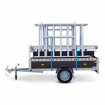 Alumexx VDM Bakwagen met Basic Steigerbok + Alumexx Rolsteiger Budget 135x250 10,2 werkhoogte