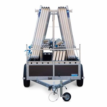 Alumexx VDM Bakwagen met Basic Steigerbok + Alumexx Rolsteiger Budget 135x250 10,2 werkhoogte