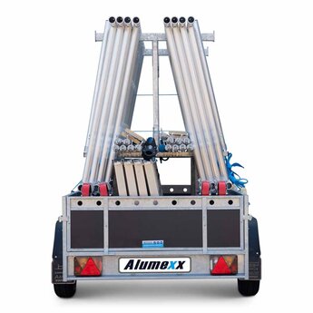 Alumexx VDM Bakwagen met Basic Steigerbok + Alumexx Rolsteiger Budget 135x250 10,2 werkhoogte