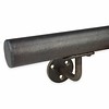Stalen trapleuning (gecoat) op maat - rond - incl. leuninghouders TYPE 1 - WGW (ruw) staal incl. transparante coating